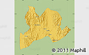 Savanna Style Map of Kamaing, single color outside