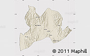 Shaded Relief Map of Kamaing, cropped outside