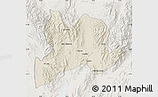 Shaded Relief Map of Kamaing, lighten