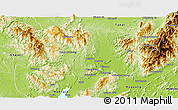 Physical Panoramic Map of Kamaing