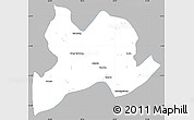 Gray Simple Map of Kamaing, single color outside