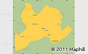 Savanna Style Simple Map of Kamaing, single color outside