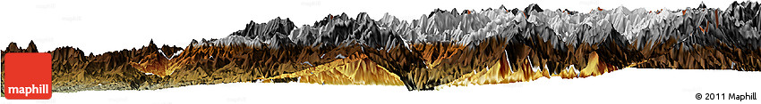 Physical Horizon Map of Khawbude, darken