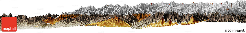 Physical Horizon Map of Khawbude, semi-desaturated