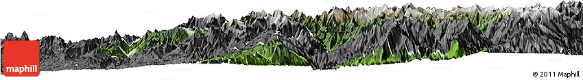 Satellite Horizon Map of Khawbude, desaturated
