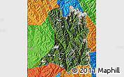 Satellite Map of Khawbude, political outside