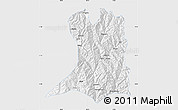 Silver Style Map of Khawbude, single color outside