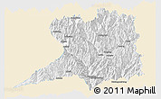 Classic Style Panoramic Map of Khawbude, single color outside