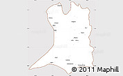 Classic Style Simple Map of Khawbude, cropped outside