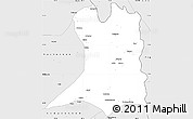 Silver Style Simple Map of Khawbude