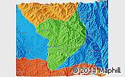 Political 3D Map of Machanbaw