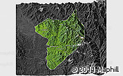 Satellite 3D Map of Machanbaw, darken, desaturated