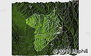 Satellite 3D Map of Machanbaw, darken