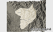 Shaded Relief 3D Map of Machanbaw, darken