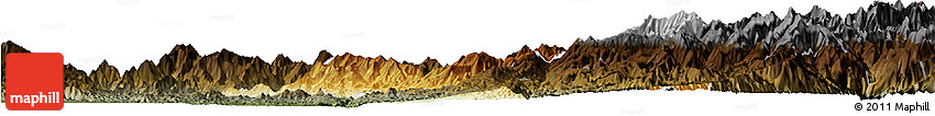Physical Horizon Map of Machanbaw, darken