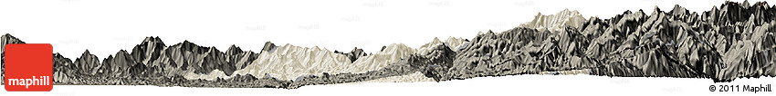 Shaded Relief Horizon Map of Machanbaw, darken Shaded Relief Horizon Map of Machanbaw, darken