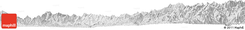 Silver Style Horizon Map of Machanbaw