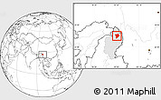 Blank Location Map of Machanbaw, highlighted parent region