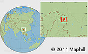 Savanna Style Location Map of Machanbaw