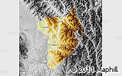 Physical Map of Machanbaw, desaturated