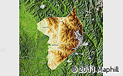 Physical Map of Machanbaw, satellite outside