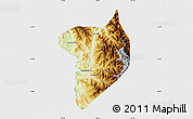 Physical Map of Machanbaw, single color outside