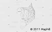 Silver Style Map of Machanbaw, single color outside