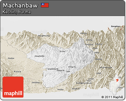Classic Style Panoramic Map of Machanbaw