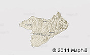 Shaded Relief Panoramic Map of Machanbaw, cropped outside