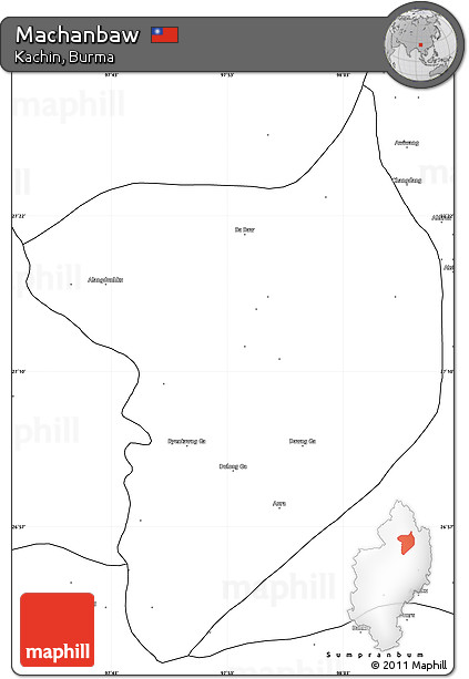 Blank Simple Map of Machanbaw