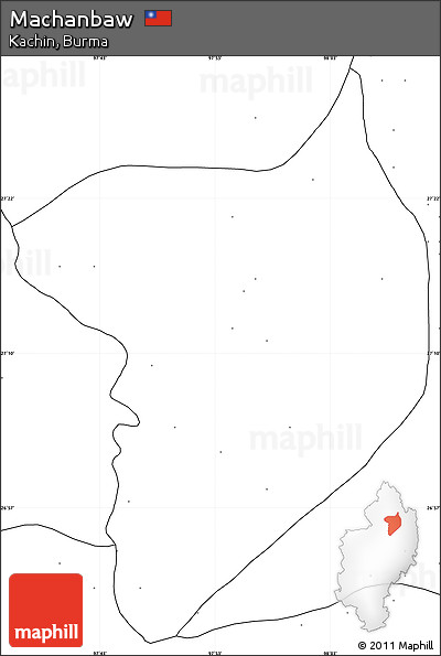 Blank Simple Map of Machanbaw, no labels