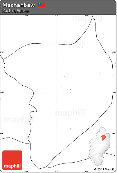 Blank Simple Map of Machanbaw, no labels