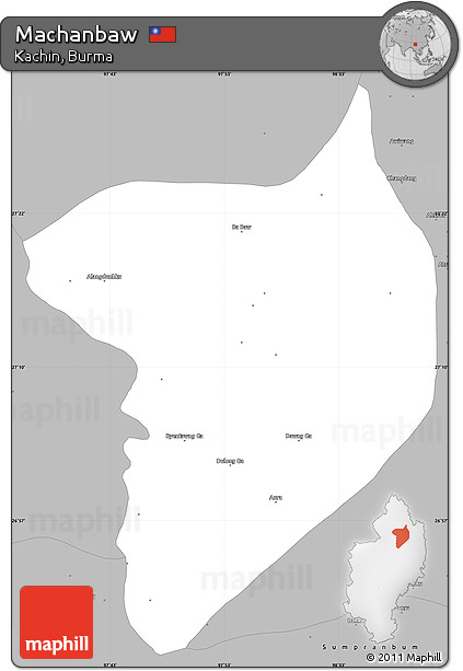 Gray Simple Map of Machanbaw
