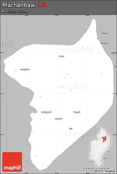 Gray Simple Map of Machanbaw