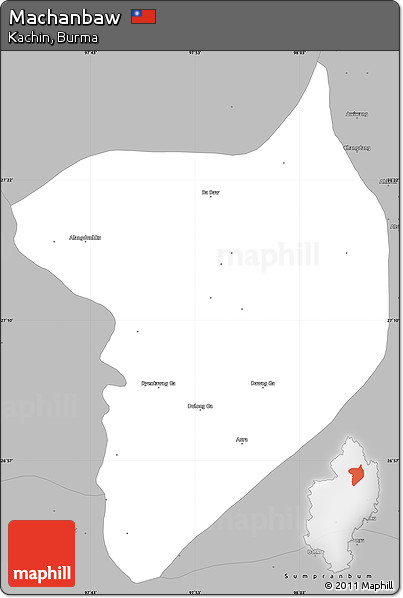 Gray Simple Map of Machanbaw