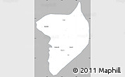 Gray Simple Map of Machanbaw, single color outside
