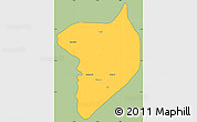 Savanna Style Simple Map of Machanbaw, cropped outside