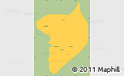 Savanna Style Simple Map of Machanbaw, single color outside