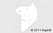 Silver Style Simple Map of Machanbaw, cropped outside