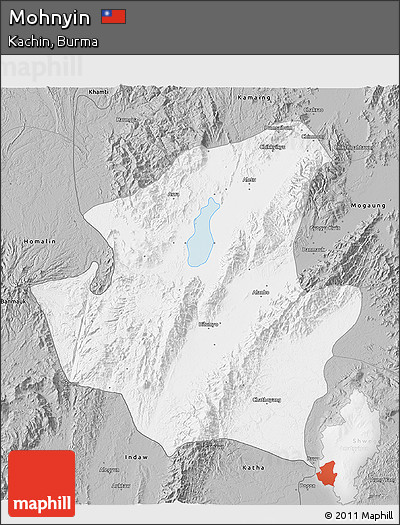 Gray 3D Map of Mohnyin