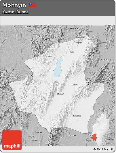 Gray 3D Map of Mohnyin