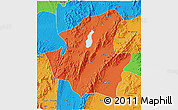 Political 3D Map of Mohnyin