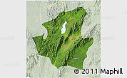 Satellite 3D Map of Mohnyin, lighten