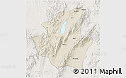 Shaded Relief 3D Map of Mohnyin, lighten