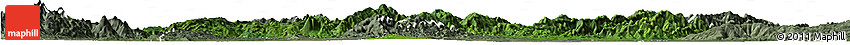 Satellite Horizon Map of Mohnyin, semi-desaturated