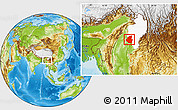 Physical Location Map of Mohnyin, highlighted parent region