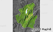 Satellite Map of Mohnyin, desaturated
