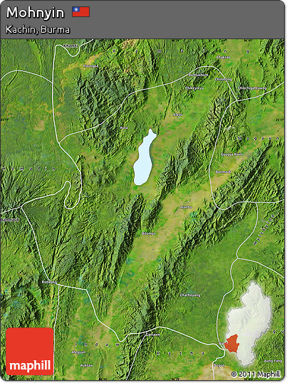 Satellite Map of Mohnyin