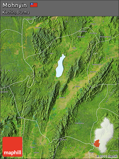 Satellite Map of Mohnyin