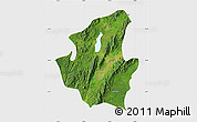 Satellite Map of Mohnyin, single color outside